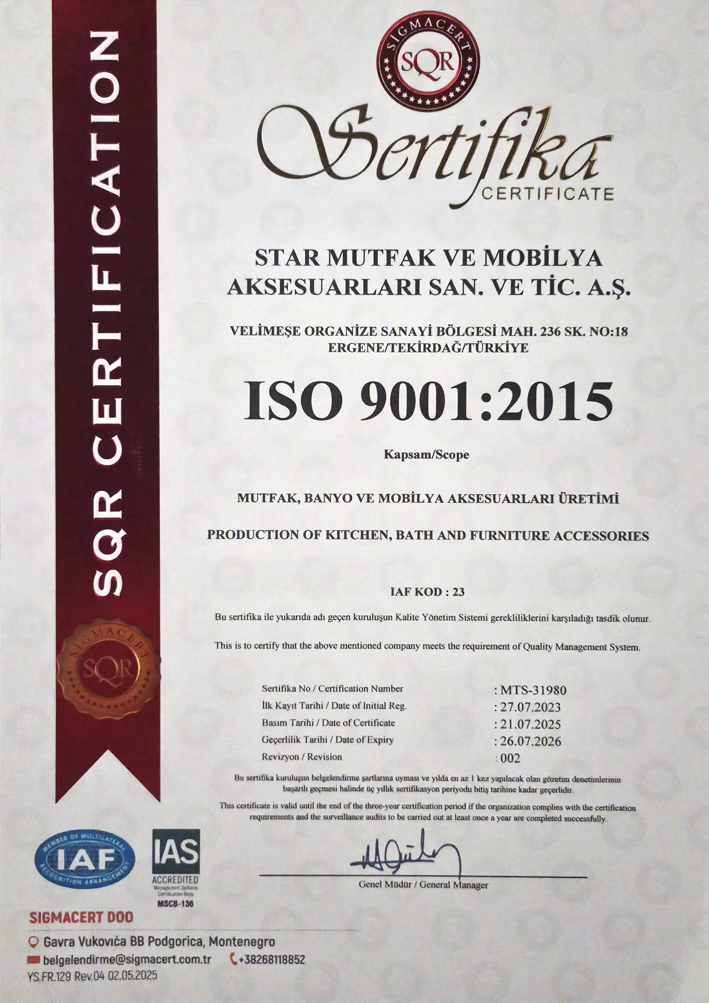 ISO 9001 İncele